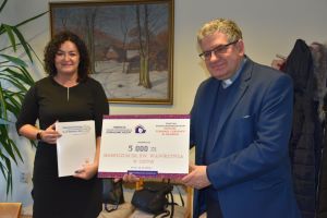 Dyrektor Hospicjum z Członkinią Zarządu Fundacji