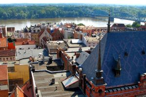 Toruń z lotu ptaka