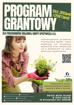 Program grantowy plakat