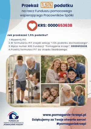 Plakat przekaż 1.5 procent