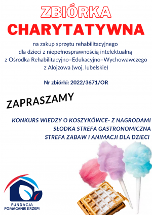 Plakat zbiórka charytatywna